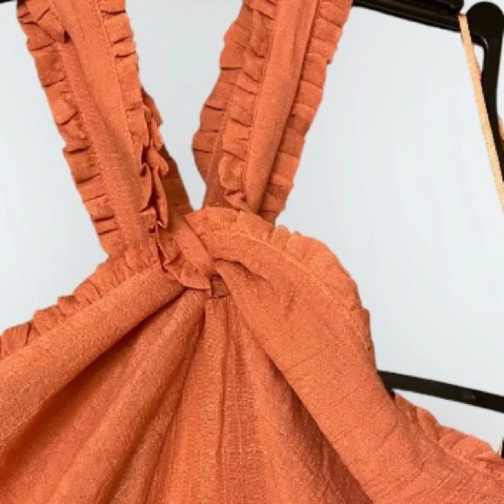 Dress LC Lauren Conrad Orange Medium Midi - Picture 5 of 7